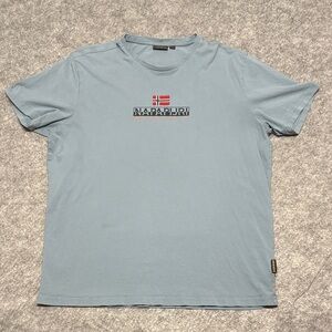 Napapijri Light Blue Short Sleeve Tee